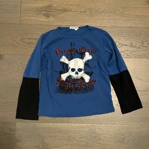 Boys pirate long sleeved shirt sz 14 NWT
